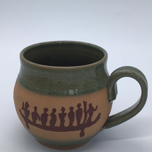 Pair Of Hand Thrown Pottery Mugs - Picture 9 of 14